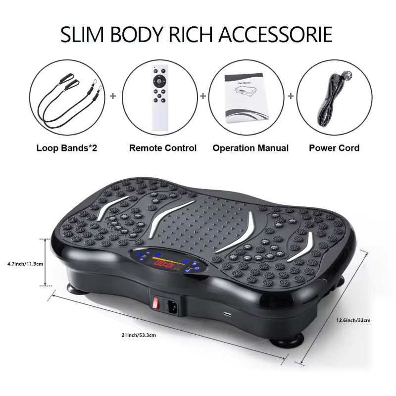 Standing Fat-Burning Machine Bluetooth Vibration Fat-Reducing Machine Indoor Fitness Equipment Home Full-Body Shaping Machine