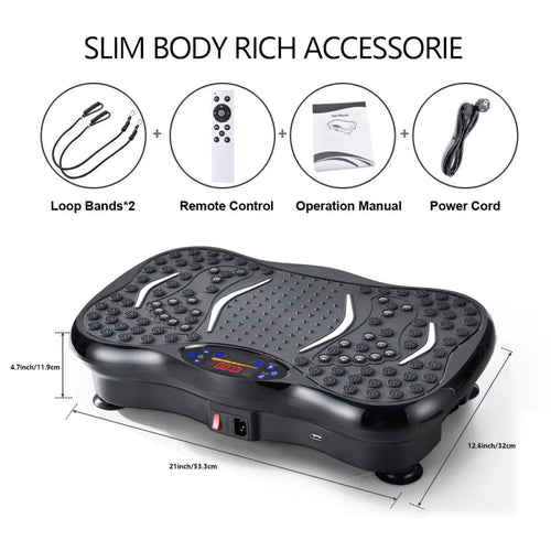 Standing Fat-Burning Machine Bluetooth Vibration Fat-Reducing Machine Indoor Fitness Equipment Home Full-Body Shaping Machine